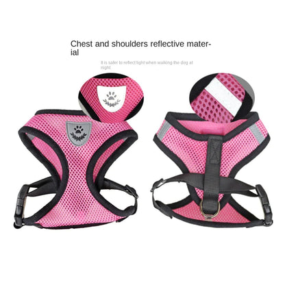 Reflective adjustable pet harness 