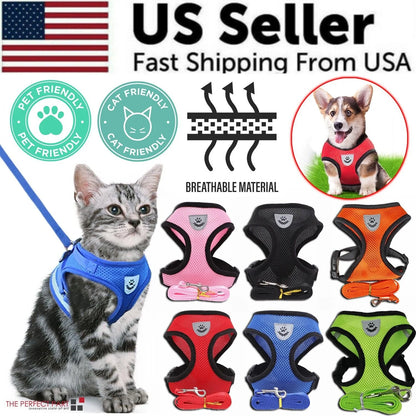 Reflective adjustable pet harness 