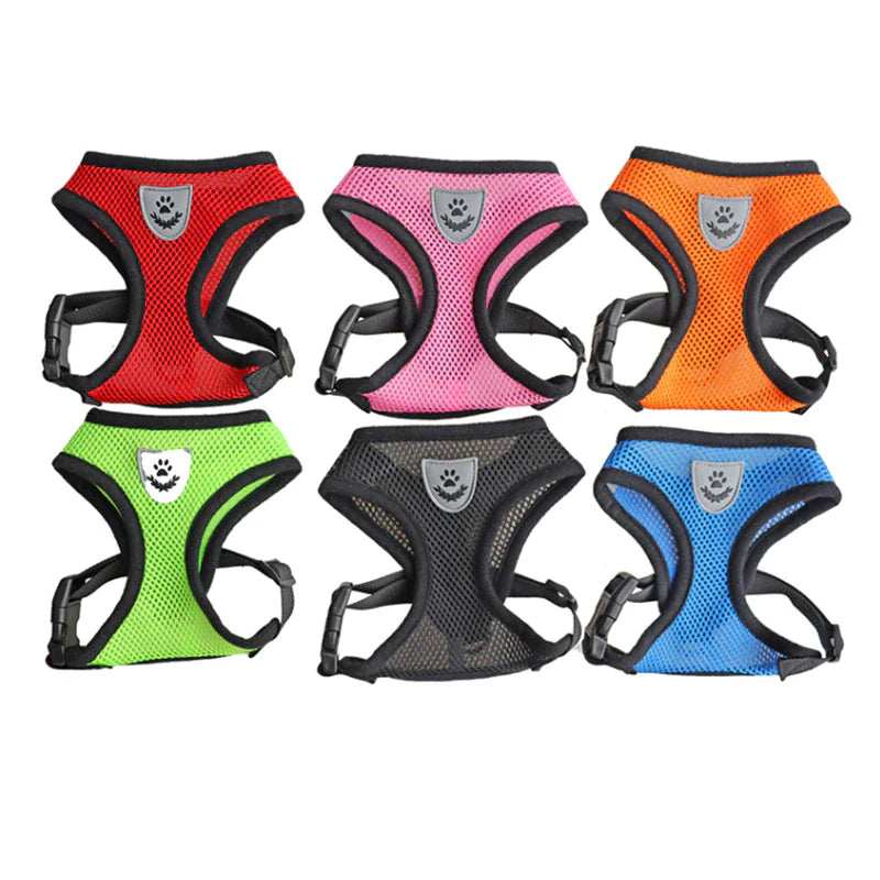 Reflective adjustable pet harness 