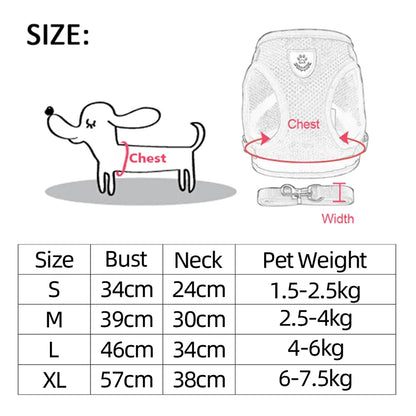 Reflective adjustable pet harness 