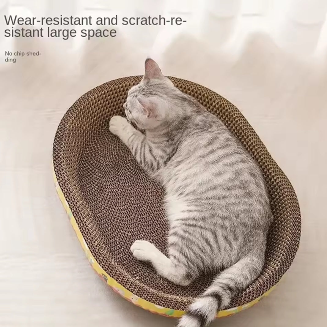 "Cat Scratching Board, Wear-Resistant Design"