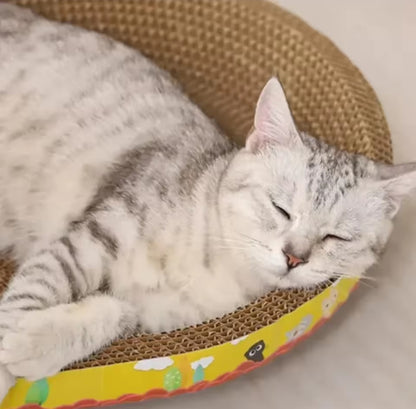 "Cat Scratching Board, Wear-Resistant Design"