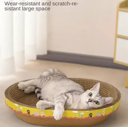 "Cat Scratching Board, Wear-Resistant Design"