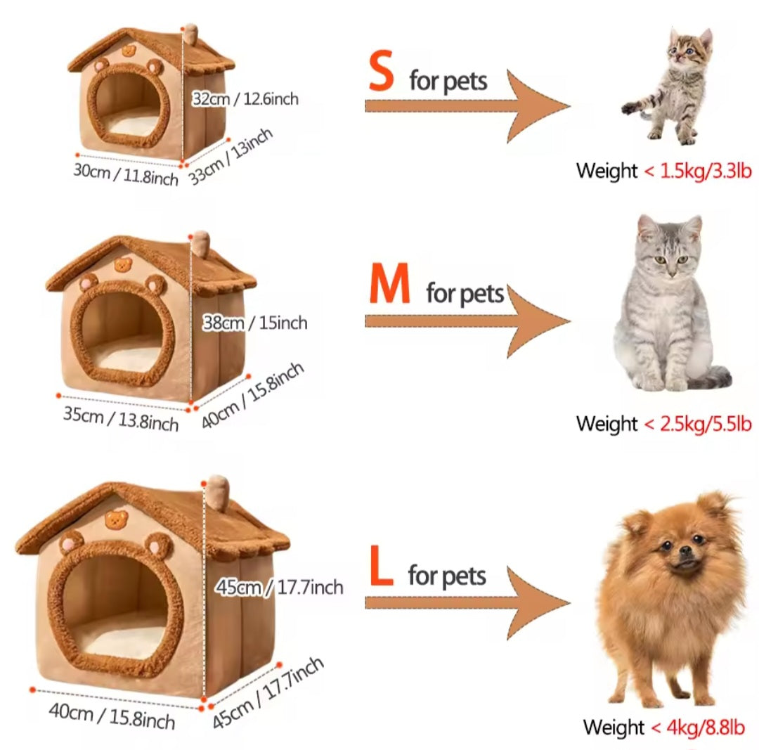 Foldable and washable Pet House