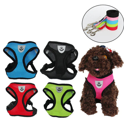 Reflective adjustable pet harness 